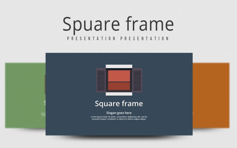 square frame powerpoint template original