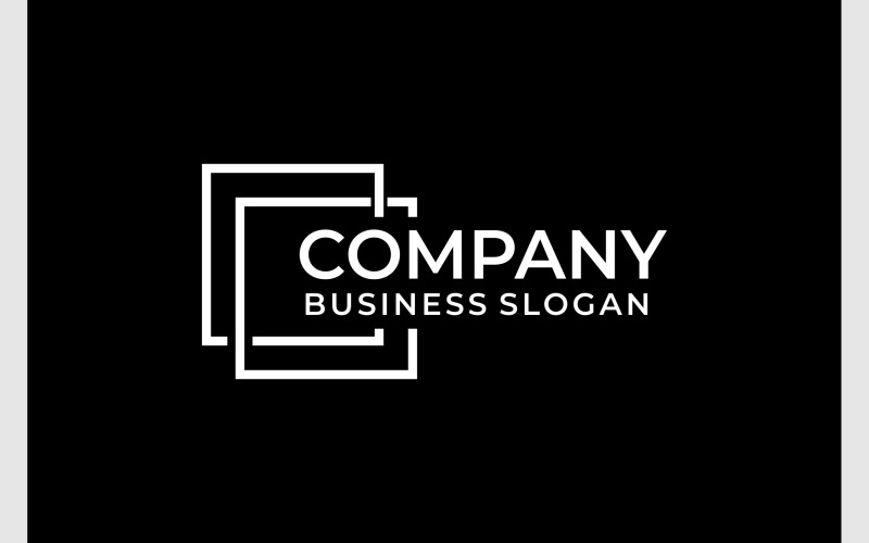square minimalist business company logo original