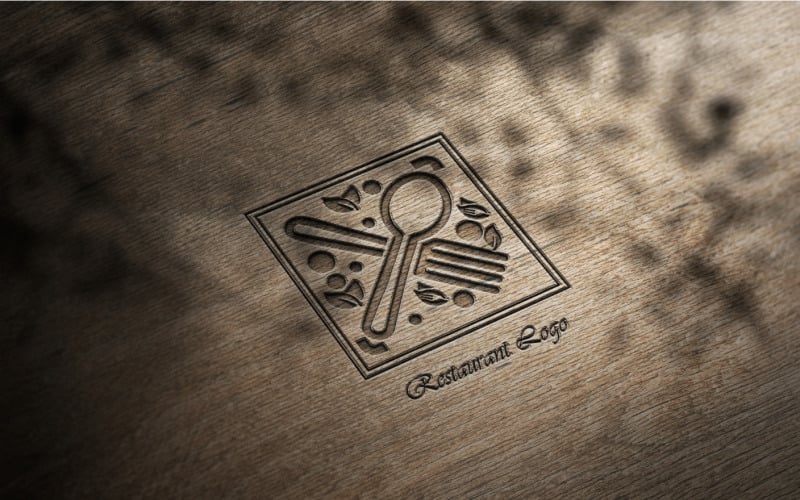 square modern restaurant logo original