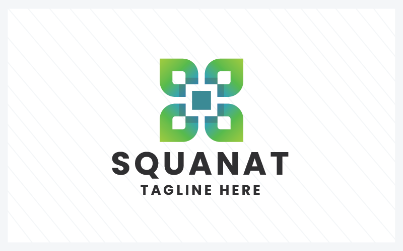 square nature pro logo template original