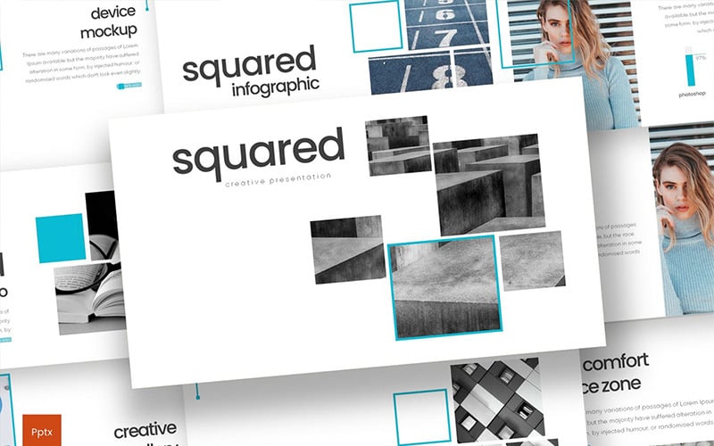 squared powerpoint template original