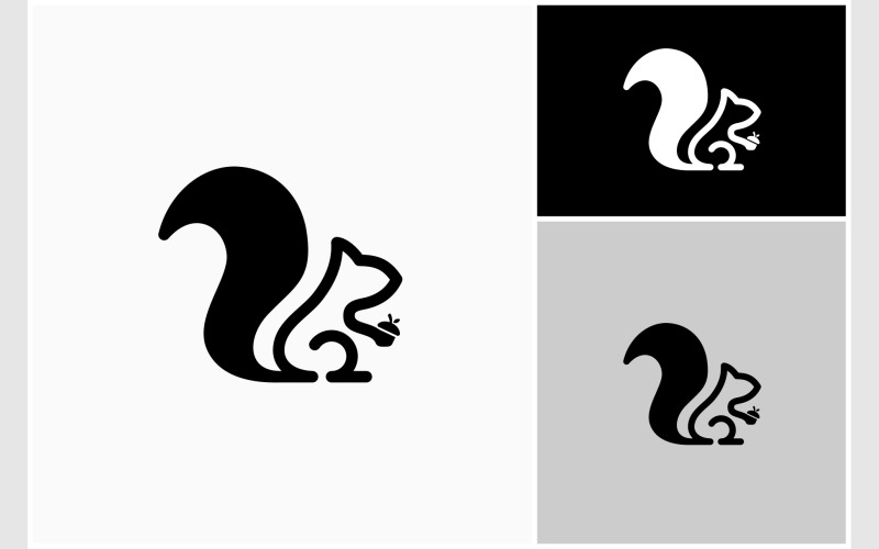 squirrel acorn simple logo original