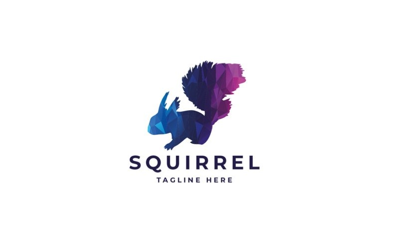 squirrel pixel professional logo template original