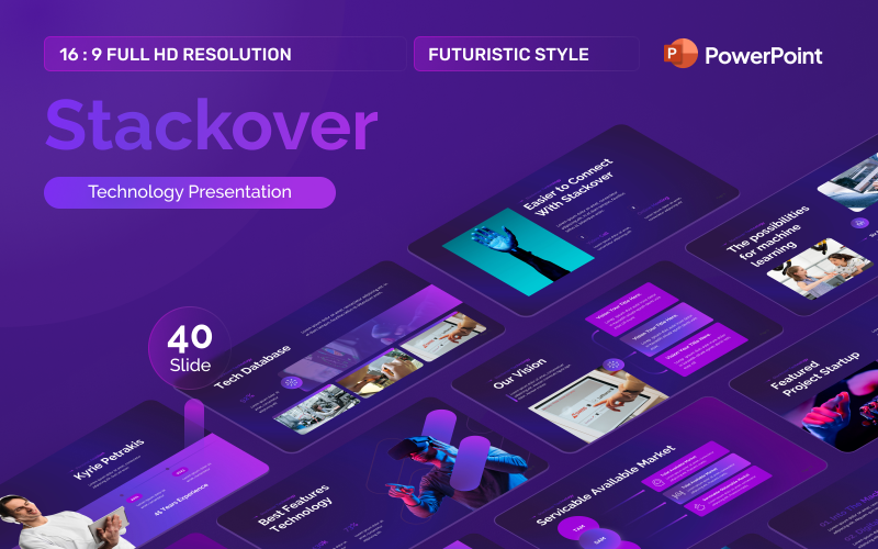 stackover creative technology powerpoint template original