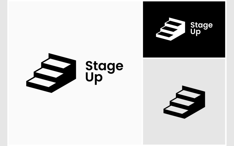 stairs up staircase step logo original
