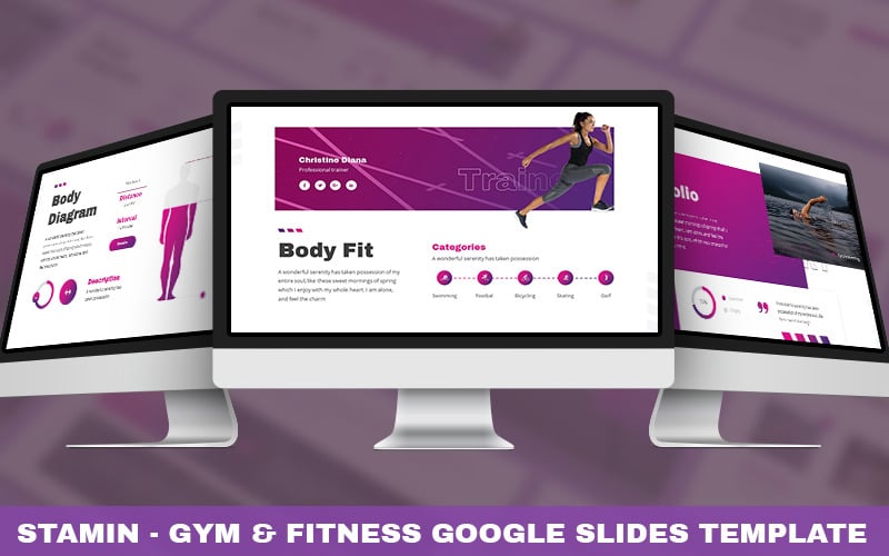 stamin gym amp fitness powerpoint template original