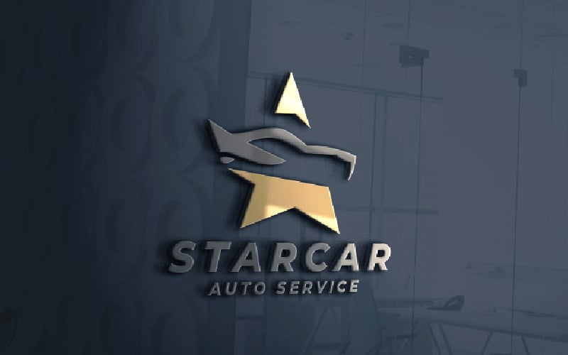 star car logo vector template original