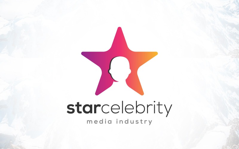 star celebrity media industry famous people logo design original