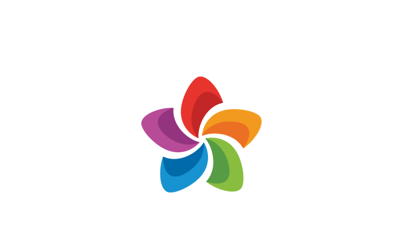 star colors vector logo design template original