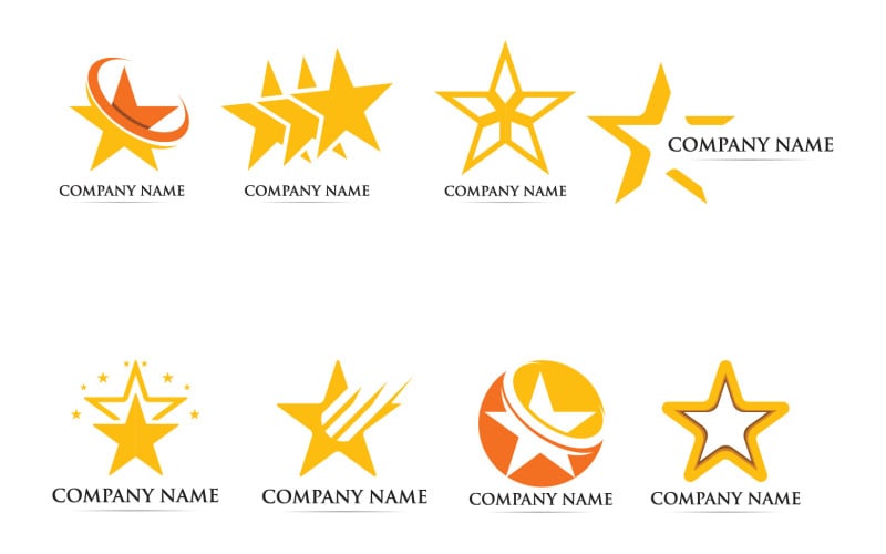 star logo icon template and symbol vector original