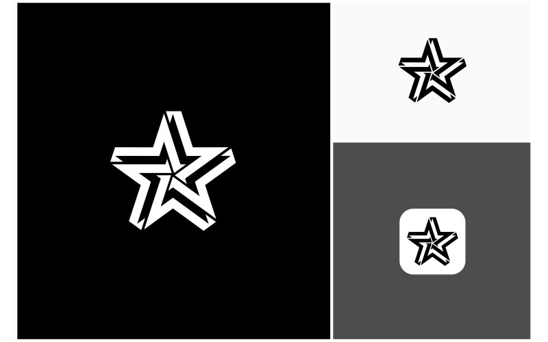 star spark geometry modern logo original