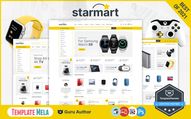 starmart electronics store prestashop theme original
