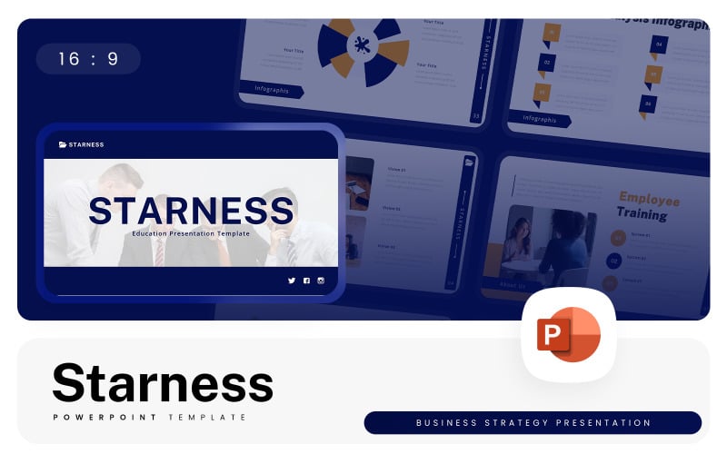 starness business strategy powerpoint template original