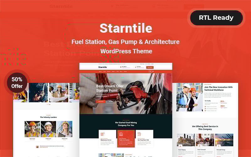 starntile fuel station gas pump amp architecture wordpress theme original