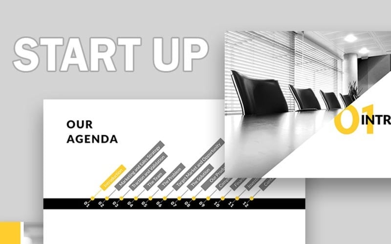 start up powerpoint template original