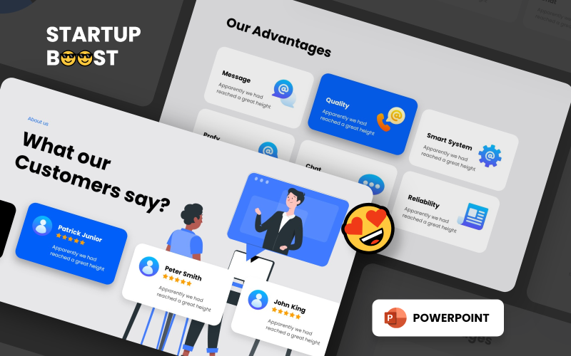startup boost smooth animated powerpoint template original