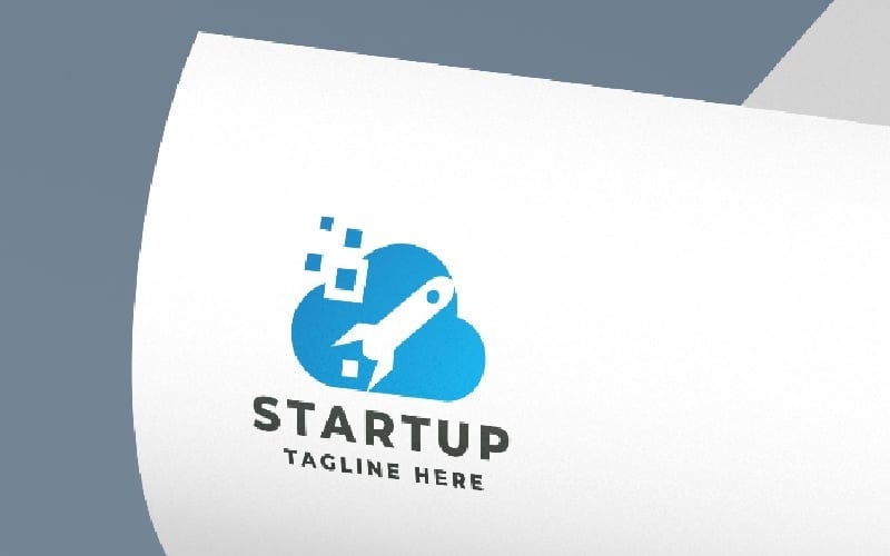 startup business logo pro template original