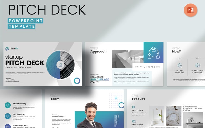 startup pitch deck layout template original