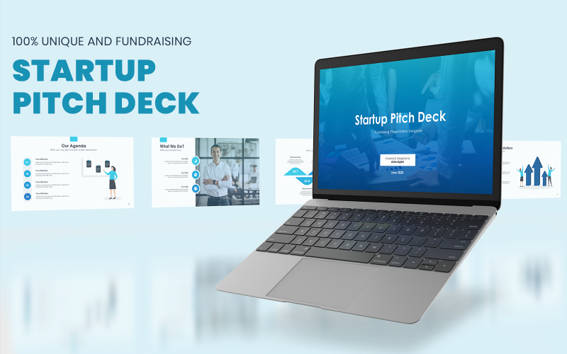 startup pitch deck presentation powerpoint template original