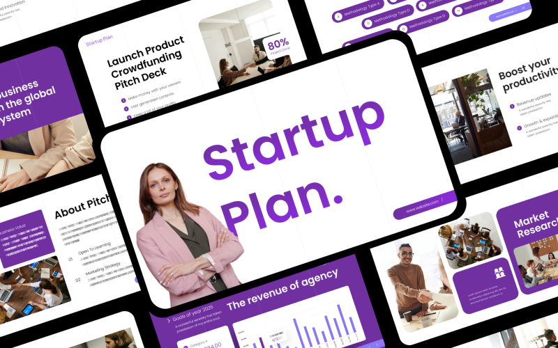 startup plan presentation template powerpoint original