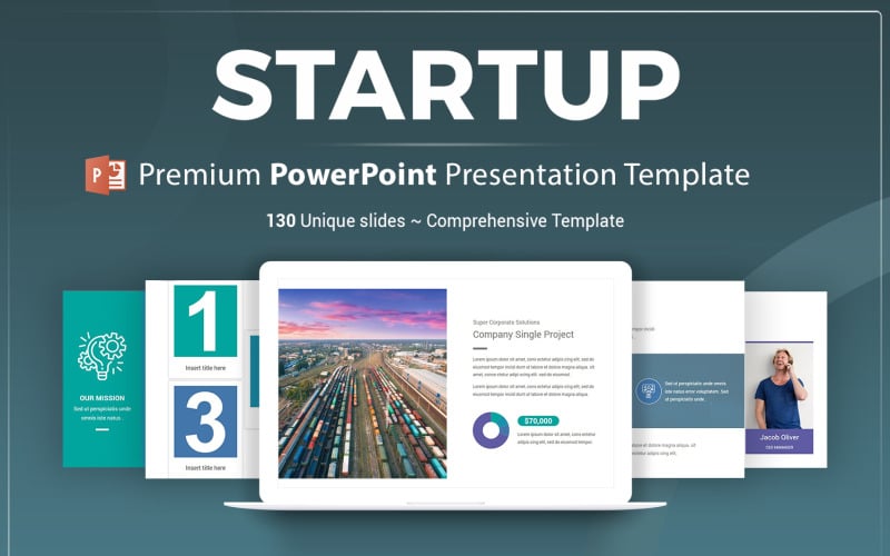 startup powerpoint presentation template original