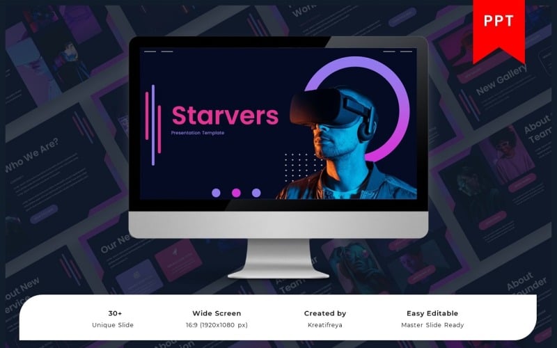 starvers nft powerpoint template original