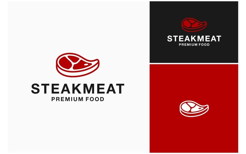 steak meat beef butcher logo original