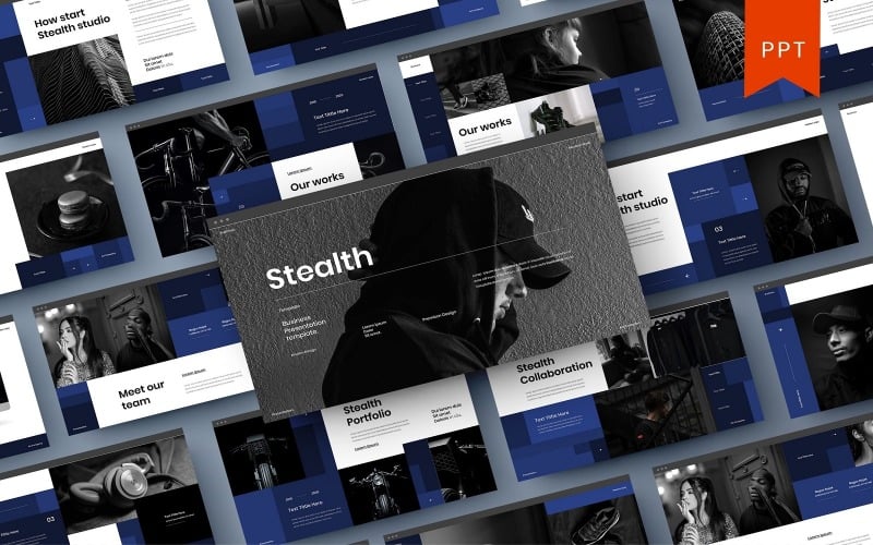 stealth business powerpoint template original