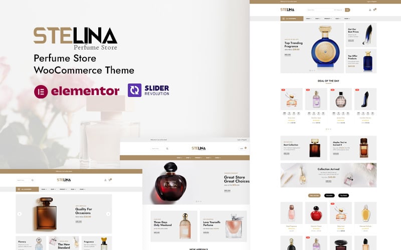 stelina perfume store woocommerce theme original