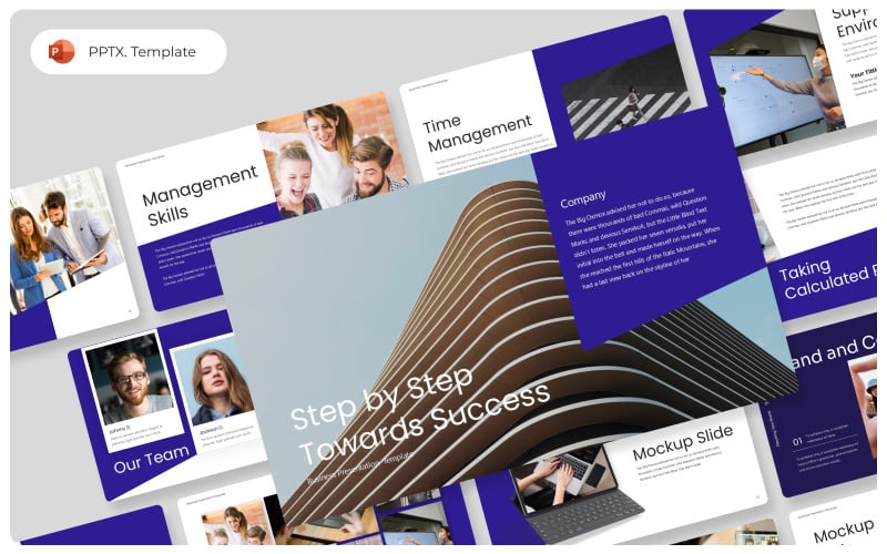step by step towards success powerpoint template original