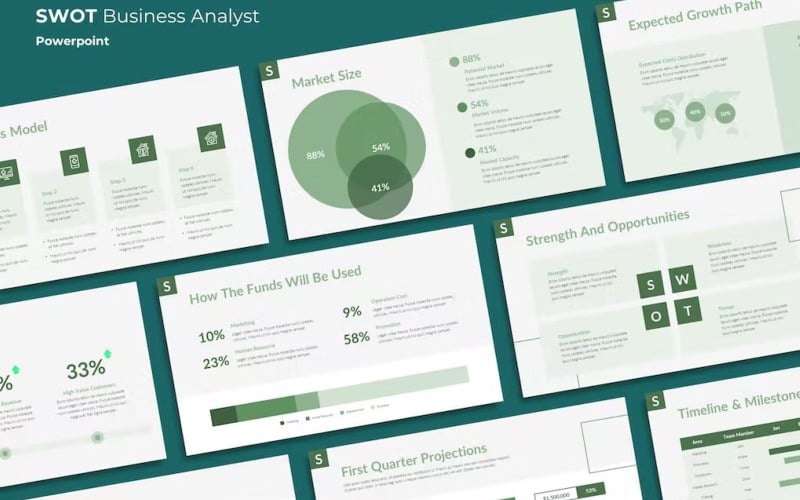 stobe swot business analyst powerpoint original