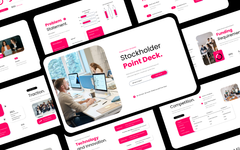 stockholder pitch deck presentation original