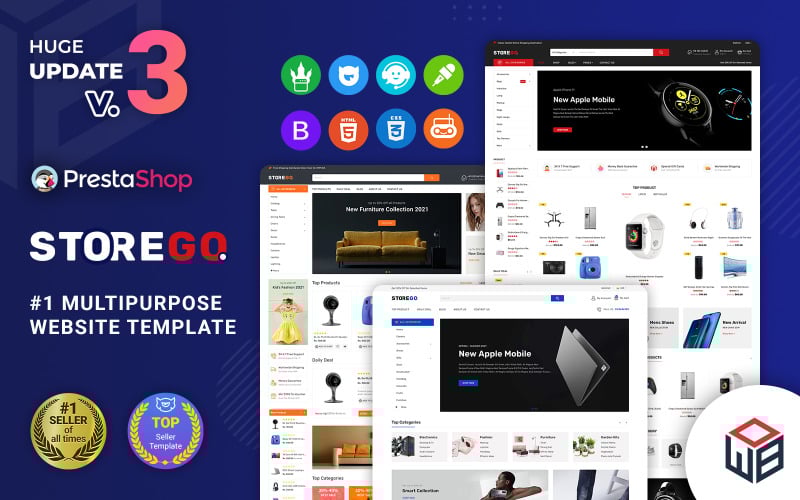storego multipurpose premium electronic prestashop theme original