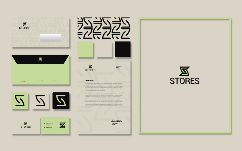 stores logo template e commerce branding original