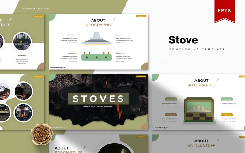 stove powerpoint template original