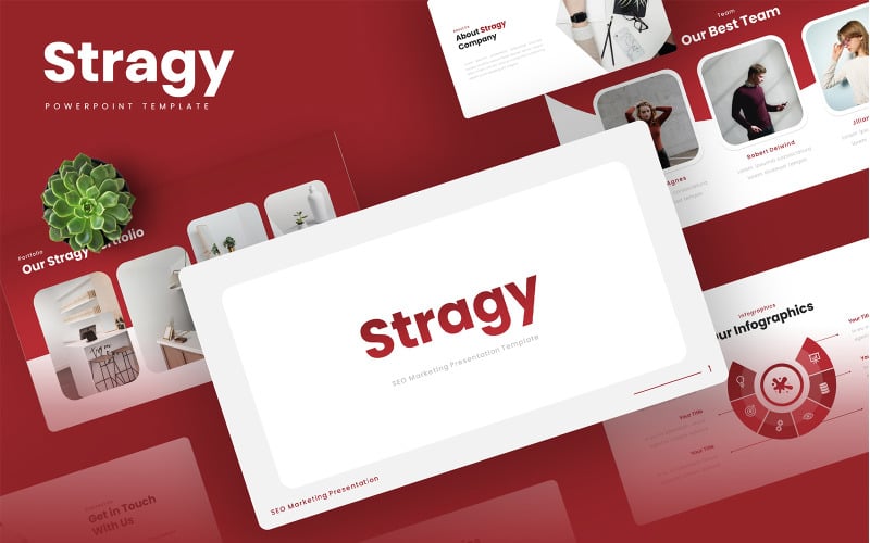 stragy seo marketing powerpoint template original