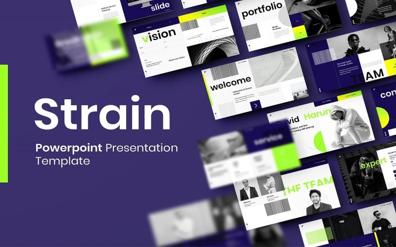 strain busines powerpoint template original