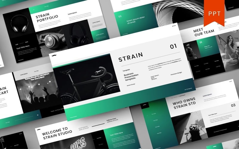 strain powerpoint template original
