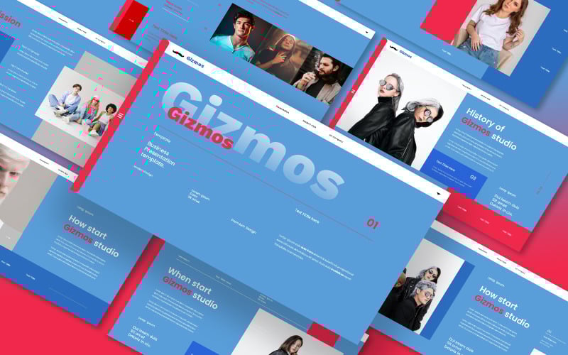 strat up gizmos powerpoint template original