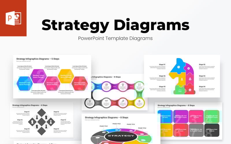 strategy infographics powerpoint template diagrams original