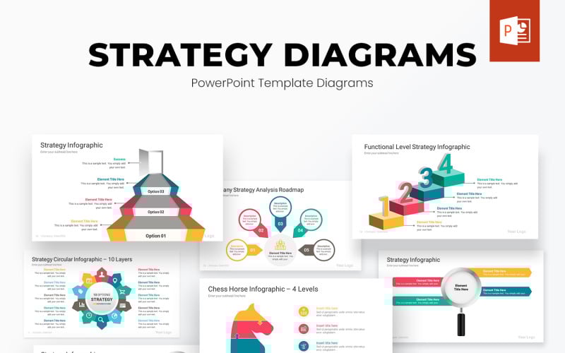 strategy powerpoint diagrams template original
