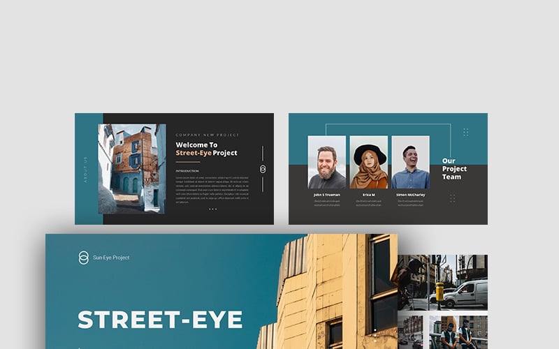 street eye photography and creative business powerpoint template original