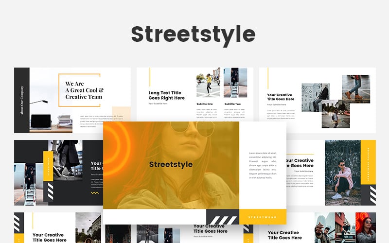 streetstyle street fashion powerpoint template original