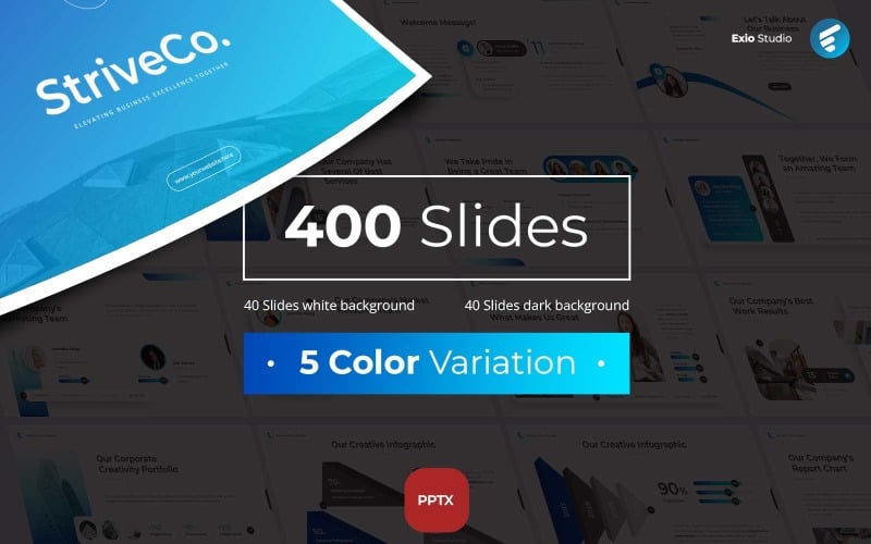 striveco business powerpoint template original
