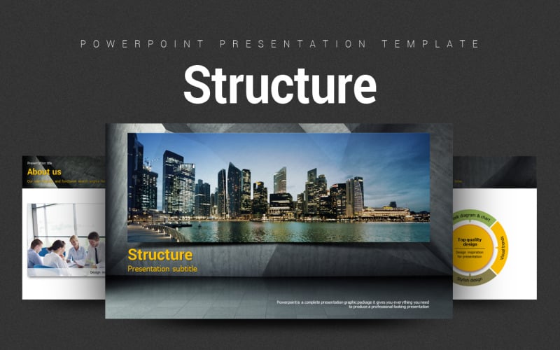 structure powerpoint template original