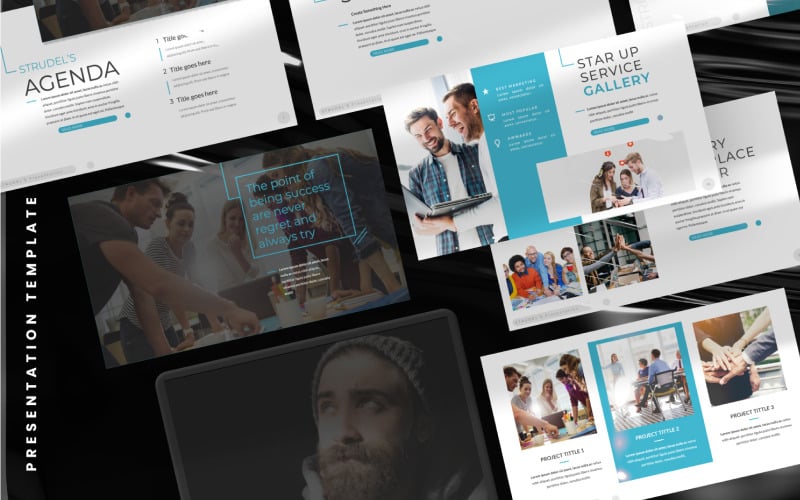 strudels presentation powerpoint template original