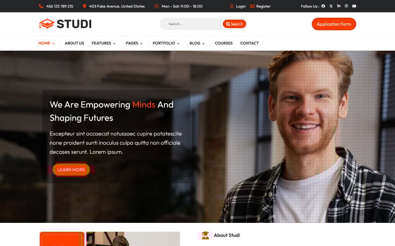 studi education lms online courses template original