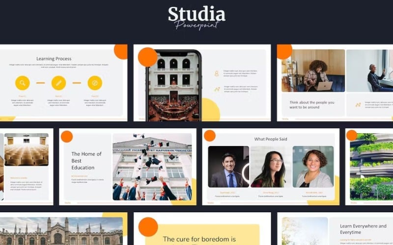 studia education powerpoint template original