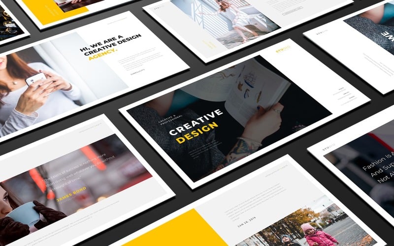 studio multipurpose powerpoint template original
