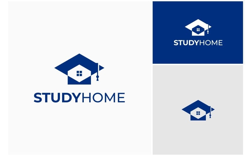 study home school house logo original